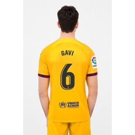 Fotbalové dres FC Barcelona GAVI 6 Čtvrtý 2022-23 Krátký Rukáv